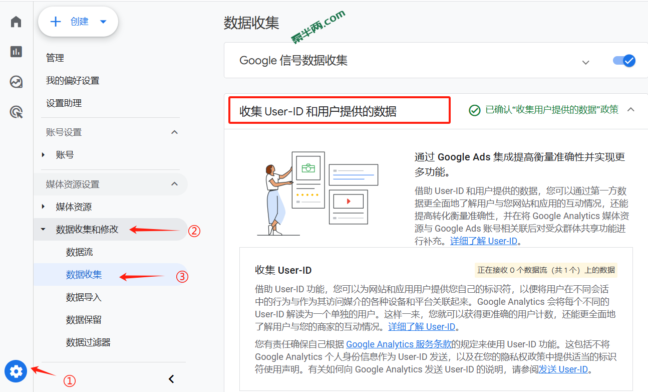 GA4启用增强型转化